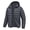 Grey, variant on Muvtei Men's Puffer Jacket Hooded Windproof Full Zip Casual Coat Warm Water Resistant Jacket Lightweight Winter Outerwear Black-L