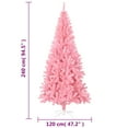 thumbnail image 4 of vidaXL Artificial Christmas Tree with Stand Pink 240 cm PVC, 4 of 4