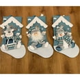 thumbnail image 4 of Kedshhgu Christmas Stockings Set of 3, Lovely Cute Santa Deer Bear Pattern Decorative Christmas Stockings, for Family Holiday Party Christmas Decorations, 4 of 4