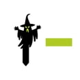 thumbnail image 2 of 2 Pack Glow in The Dark Halloween Decor 4.5 X 4 X 0.5 Inch Spooky Ghost Witch Outdoor Yard Sign Scary Halloween Decorations for Lawn Porch and Haunted House Display, 2 of 8