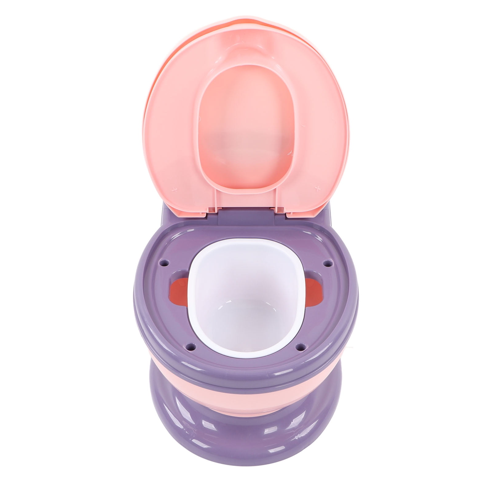 BIMZUC Detachable Potty Training Toilet, Large Size Emulational Baby Toilet Training Potty for Toddler Boys and Girls, Pinkish Purple (15.7 x 11.8 x 7.5 Inches / 40 x 30 x 19 cm)