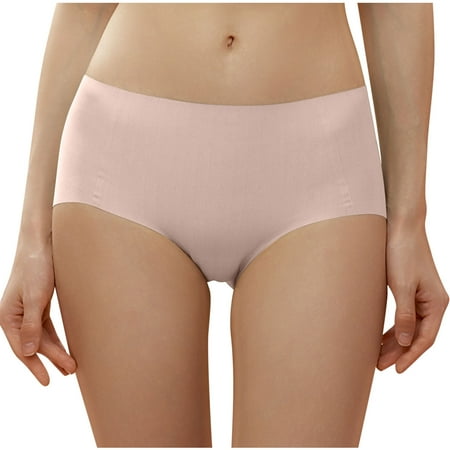 Erwazi Women s Seamless Hipster No Show Invisible Ice Silk Stretch Underwears Pack Bikini Underwear Panty