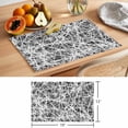 thumbnail image 6 of Spring Black Gray Cobweb Placemats Set of 8 Abstract Minimalist Farmhouse Lines Place Mats Indoor Wipeable Table Mats Washable Dining Table Placemats for Kitchen Holiday Party Home Decor 13x19 Inch, 6 of 9