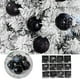 thumbnail image 1 of 12 bolas de plástico para árbol de Navidad, colgantes para fiestas, decoración del hogar, 12 unidades, transparentes, fáciles de colgar, para sala de estar, oficina y boda., 1 of 7