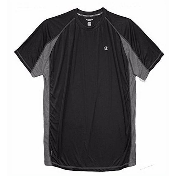 Champion Big & Tall Men's Vapor Performance T-Shirt Pieced (2XL, Black)