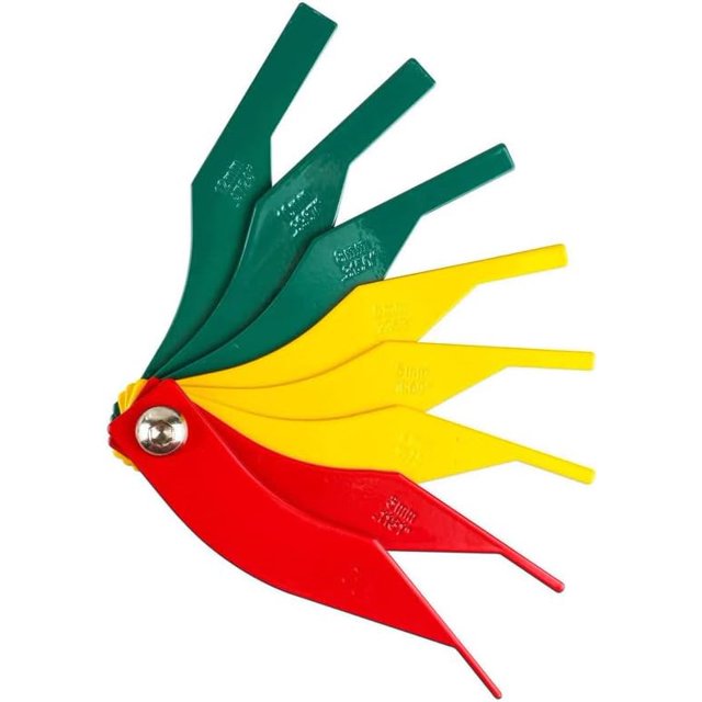Wolfrail Combination Brake Lining Gauge Set 9. Brake Lining Thickness Gauge. Car Automotive Brake Pad Measuring Ruler Tool. Measure Disc and Drum Brake Pads Feeler Gauge. SAE & Metric