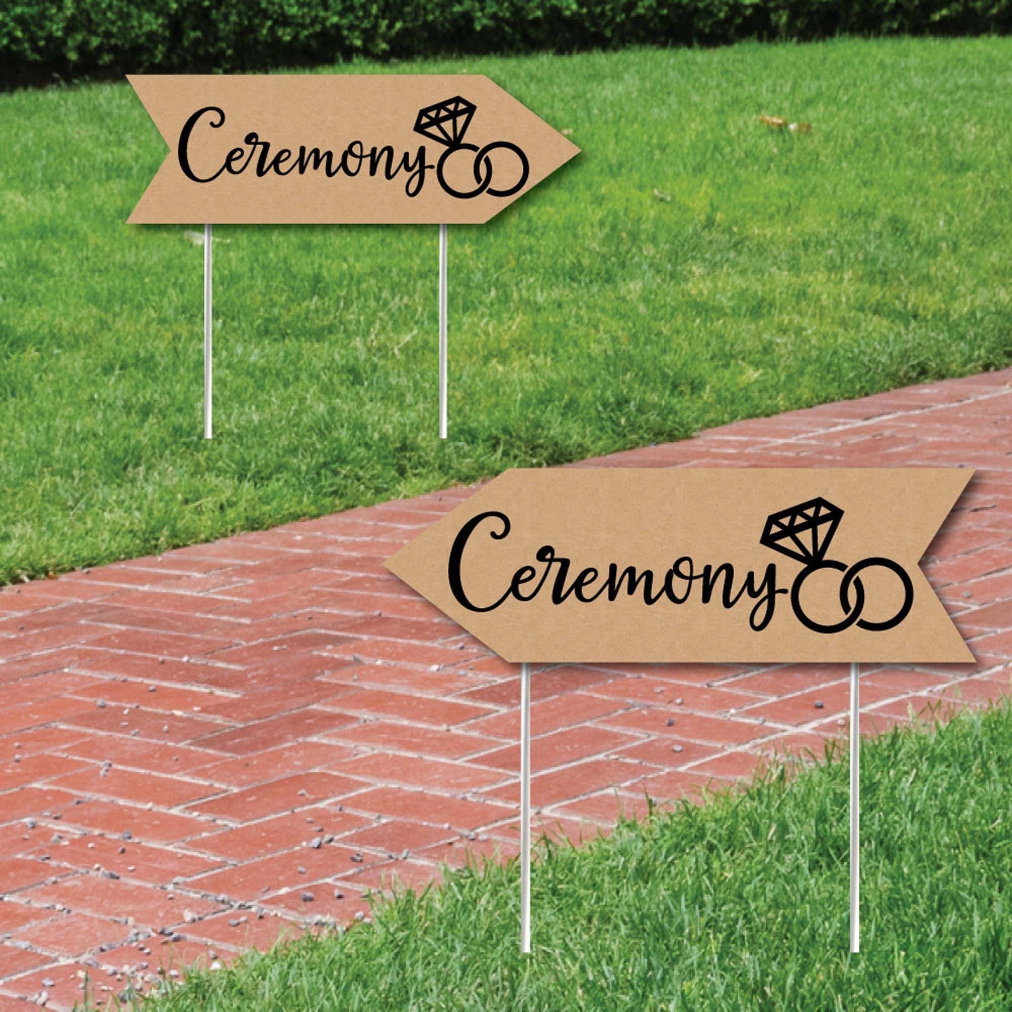 personalized wedding ceremony signs