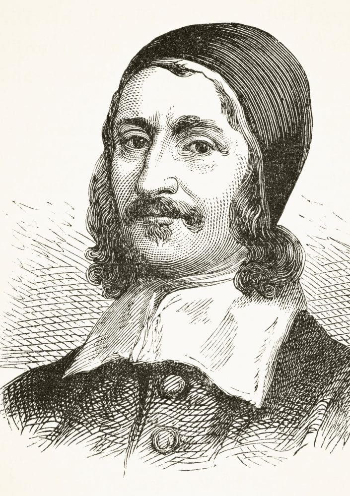 Richard Baxter 1615 To 1691 English Puritan Church Leader And Theologian From The National And Domestic History Of England By William Aubrey Published London Circa 1890 Canvas Art - Ken Welsh Design