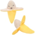 thumbnail image 4 of Plush Banana, Plush Toy Squeaky Decoration Creative Pendant  For Key Chain For Handbag For Stroller, 4 of 8