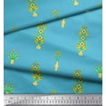 thumbnail image 3 of Soimoi Velvet Fabric Flower Vase Clip Art Decor Fabric Printed Yard 58 Inch Wide, 3 of 3