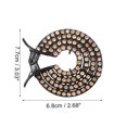 thumbnail image 4 of Ofertas Únicas 1 Pc Clips de Pelo Grace Dome Redondos para Mujeres y Niñas 3.03"x2.68"x0.98" Champán, 4 of 5