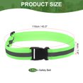 thumbnail image 2 of Uxcell Reflective Safety Belt, Hi-Vis Safety Belt Adjustable Reflective Glow Belt Outdoor Running Gear Fluorescent Green, 2 of 7
