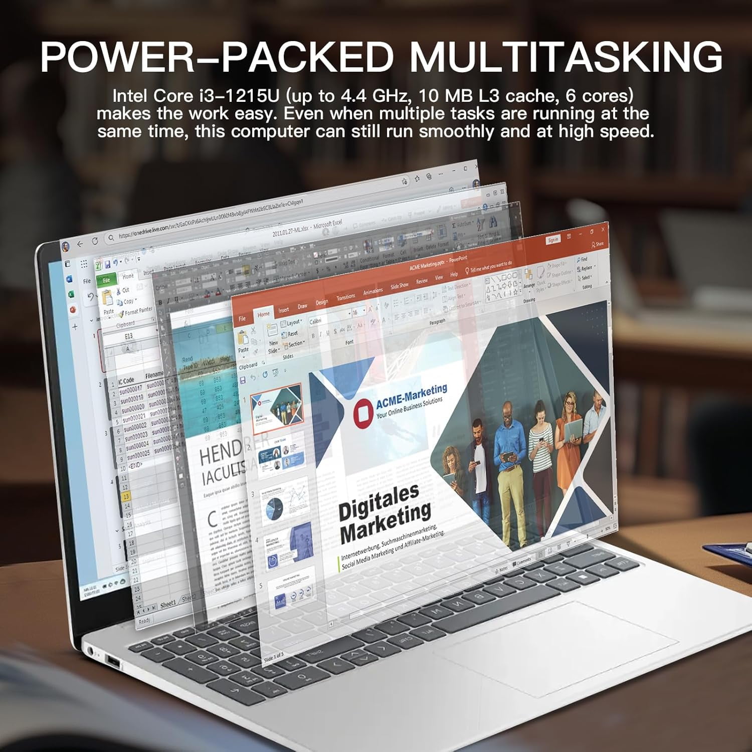 HP Flagship Touchscreen Laptop Computer - Windows 11 Pro • Microsoft Office Lifetime • 15.6" HD Touchscreen • Intel Core i3-1215U • Wi-Fi 6 • 250 nits Display (32GB RAM • 1TB SSD)