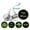 Black & Green, variant on Darling Souvenir Halloween Theme Stickers for Candy Chocolate Labels 190 Pcs-Purple