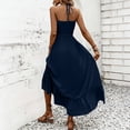 thumbnail image 6 of JGGSPWM Women's Sleeveless Backless Hanging Neck Maxi Dress, Flowy A Line, Wedding Guest, Vacation Cocktail Prom Spaghetti Strap Elegant Dresses Blue M, 6 of 6