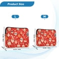 thumbnail image 4 of FORMRS 13-13.3 inch Laptop Sleeve Case Soft Carrying Quilted Computer Bag Cover, Red Christmas Ornaments Pattern, 4 of 7