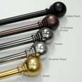thumbnail image 7 of Better Homes & Gardens 1” Brass Finish Metal Ball Adjustable Curtain Rod 42-120”, 7 of 7