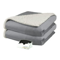 Electric Blankets Product Image Biddeford Electric Heated Micro Mink And Sherpa Blanket Orted Colors Sizes