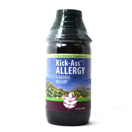 WishGarden Herbal Remedies WishGarden Herbs — Kick Ass Allergy Herbal Formula — Gluten Free — 4 oz Jigger (Best Remedy For Allergic Rhinitis)