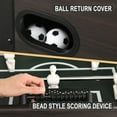 thumbnail image 7 of Raychee 54" Foosball Table, Soccer Games Table Competition Sized Wooden Arcade Table Soccer w/ 2 Balls for Adult Kids Youth Home, Game Room, Office, Party (Dark Wood Grain), 7 of 7