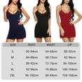 thumbnail image 1 of Camisón de encaje para mujer, camisón de encaje sexy para mujer, vestido de dormir sexy para mujer, lencería con escote en V profundo, diseño personalizado, 1 of 6