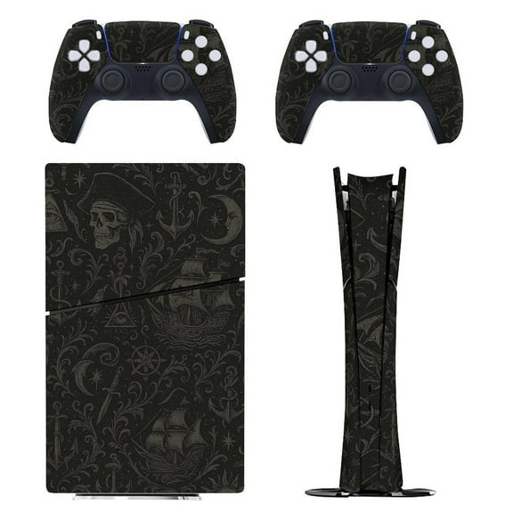 Gothic Pirates Console Skin Bundle for PS5 Pro Slim Disc & Digital / PS4 – Full Wrap   Dual Controller Flair
