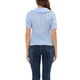 thumbnail image 3 of INSPIRAR CHIC Blusa de Mujer con Cuello Peter Pan de Puntos Suizos de Manga Corta XS Azul Claro, 3 of 6