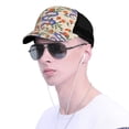 thumbnail image 4 of Lsque Snake Printed Trucker Hat - Baseball Cap for Men Women - Breathable Mesh Side, Adjustable Fit - for Casual Wear, 4 of 7