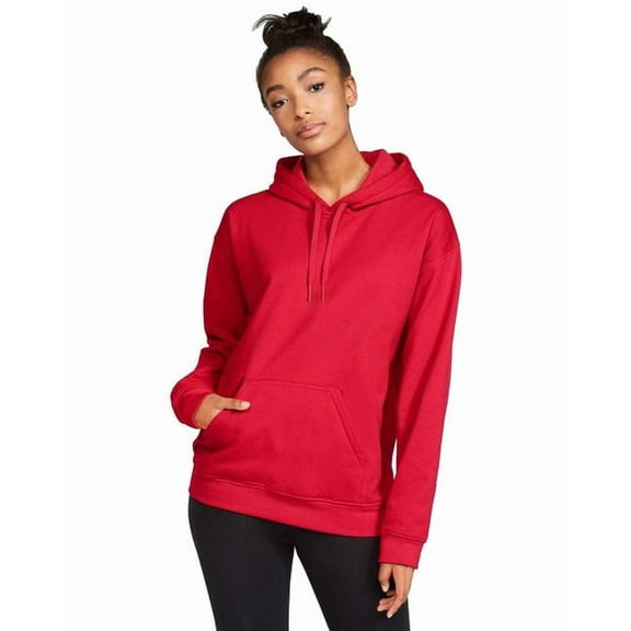 Gildan - Adult Softstyle® Fleece Pullover Hooded Sweatshirt - SF500 - RED - 5XL