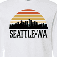 thumbnail image 4 of Inktastic Seattle Washington Skyline Sunset Long Sleeve T-Shirt, 4 of 5