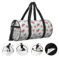 thumbnail image 5 of Fotbe Watermelon Pattern Foldable Sports Gym Bag with Wet Dry Pocket, Ultralight Travel Bag, Large Capacity Duffel Bag, Splash Proof Carry on Bag, Overnight Bag, Weekender Bag, 5 of 8