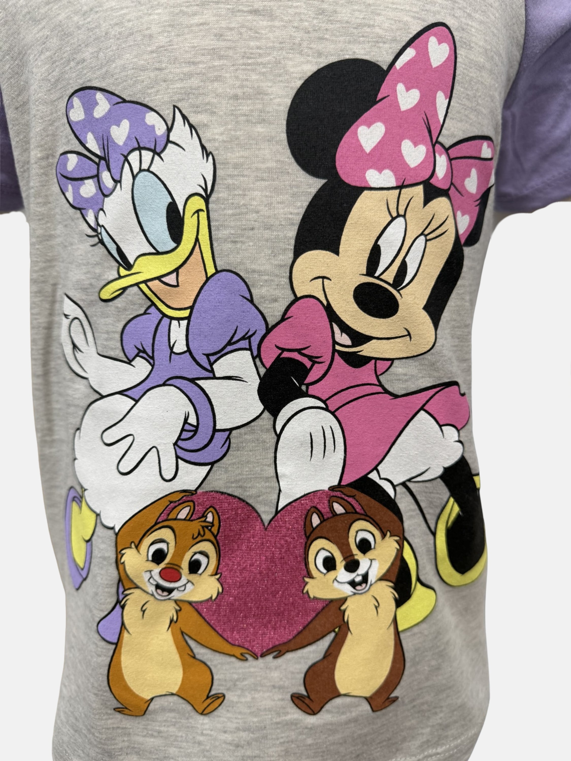 Disney Cinch Sleeve Minnie and Daisy Tee (Girls), XS to L