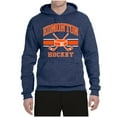 thumbnail image 2 of Wild Bobby City of Edmonton Hockey Fantasy Fan Sports Unisex Hoodie Sweatshirt, Vintage Heather Navy, 3X-Large, 2 of 5