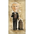 thumbnail image 2 of Bolokofsky, Ronald 9x14 Gold Ornate Wood Framed with Double Matting Museum Art Print Titled - Thomas Edison, 2 of 4