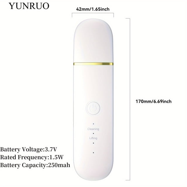 YUNRUO Pro Facial Skin Scrubber - 4 Adjustable Modes Deep Cleansing Vibrating Massage Tool for Radiant Skin, Rejuvenating Skin Care Beauty Instrument, Perfect Gift for Girls and Women