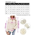 thumbnail image 4 of Womens Corduroy Loose Shirt Button Down Oversized Patchwork Blouses Jacket White and Grey XL, 4 of 9