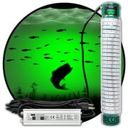 Green Blob Outdoors Underwater LED Fishing Light for Docks 15000 Lumen with 30ft Cord, Made in Texas