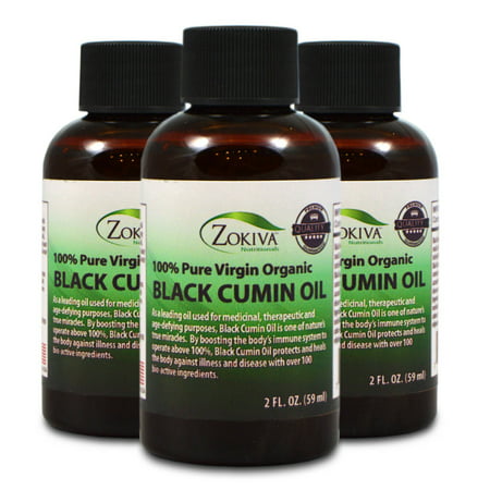 Black Cumin Seed Oil 3-Pack, Cold Pressed, Virgin Organic, 6 fl.