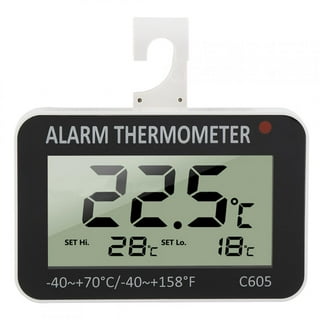 CDN TA20 Digital Refrigerator / Freezer Thermometer with Audio / Visual  Alarm and 39 Cord