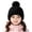 Black, variant on Toddler Winter Hat Adorable Baby Winter And Warm Knitted Hooded Cap Wool Design Pure Color Wool Knitted Hooded Cap Khaki,2-10 Years