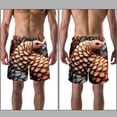 thumbnail image 3 of luoweisi Men's Beach Shorts Quick Dry Swim Trunks with Mesh Lining Unique Pangolin S, 3 of 5