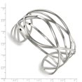 thumbnail image 2 of Stainless Steel Bracelet Cuff Women's 43 mm 7 in Chisel Polished Bangle, 2 of 3