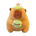 thumbnail image 3 of Carpincho de peluche, colgante de bolso de carpincho, colgante de carpincho coleccionable de dibujos animados para familia, adultos, niños, niñas, Sostener la pelota, 3 of 8