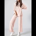 thumbnail image 4 of Traje Informal de Dos Piezas para Mujer, Ideal para Viajes y Vacaciones. Beige M, 4 of 9
