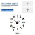 thumbnail image 4 of JOGZMZ DIY Wall Clock Silent Non-Ticking, Frameless Analog Clock Modern Style Battery Operated Wall Clock for Living Room, Bedroom Indoor Use, 4 of 7