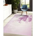thumbnail image 4 of Abstract Decorative Rug, Color Gradient Effect Isolated Flower Petal Stem Forms Digital Art, Quality Carpet for Bedroom Dorm and Living Room, 6 Sizes, Pale Fuchsia, by Ambesonne, 4 of 4