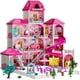 thumbnail image 1 of Set de juego para interiores TEMI Villa Toys para niñas de 3 a 8 años con 2 muñecas, 1 of 8