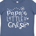 thumbnail image 4 of Inktastic Papa's Little Girl with Hearts Flower and Butterfly Girls Toddler T-Shirt, 4 of 5