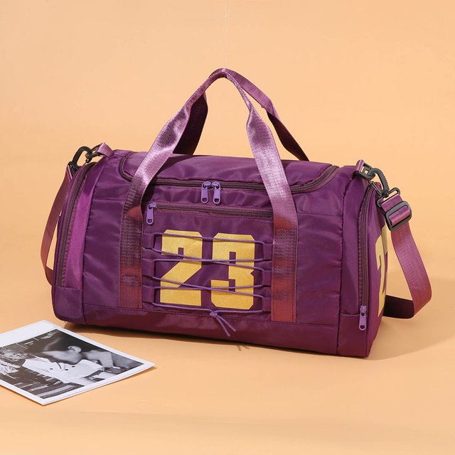 Bolsa De Ejercicios Bolsa de fitness de nailon, bolsas de gimnasio portátiles multifuncionales para hombres y mujeres (púrpura oscuro) Tmvgtek Para Estrenar