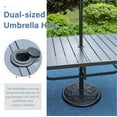 thumbnail image 5 of Sophia & William 7 Pieces Metal Patio Dining Set Swivel Padded Chairs and Table Set, 5 of 7